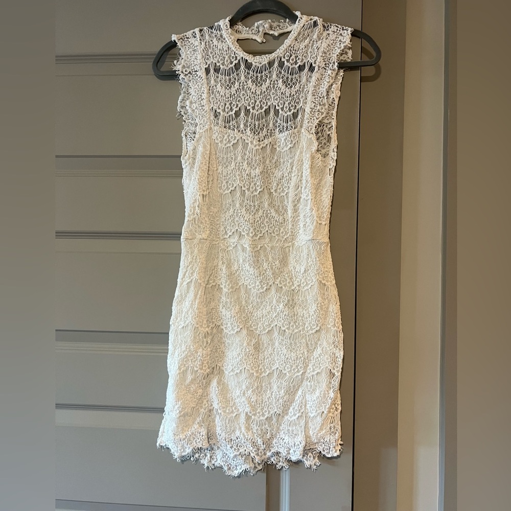Free People white Lacey dress